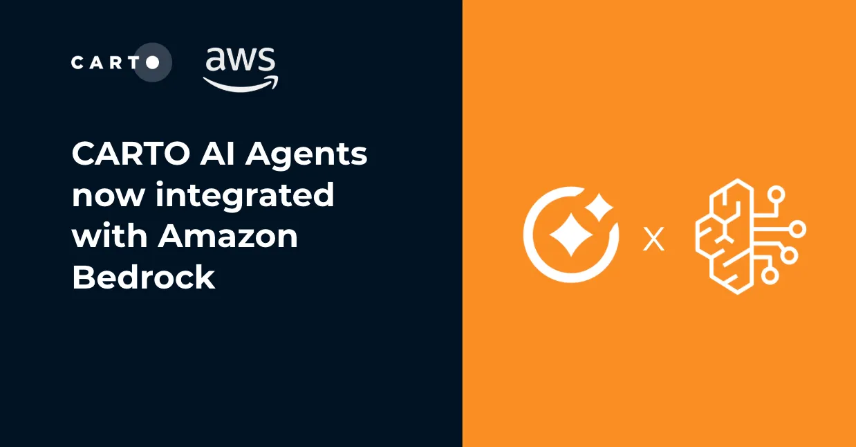 CARTO AI Agents now integrated with Amazon Bedrock
